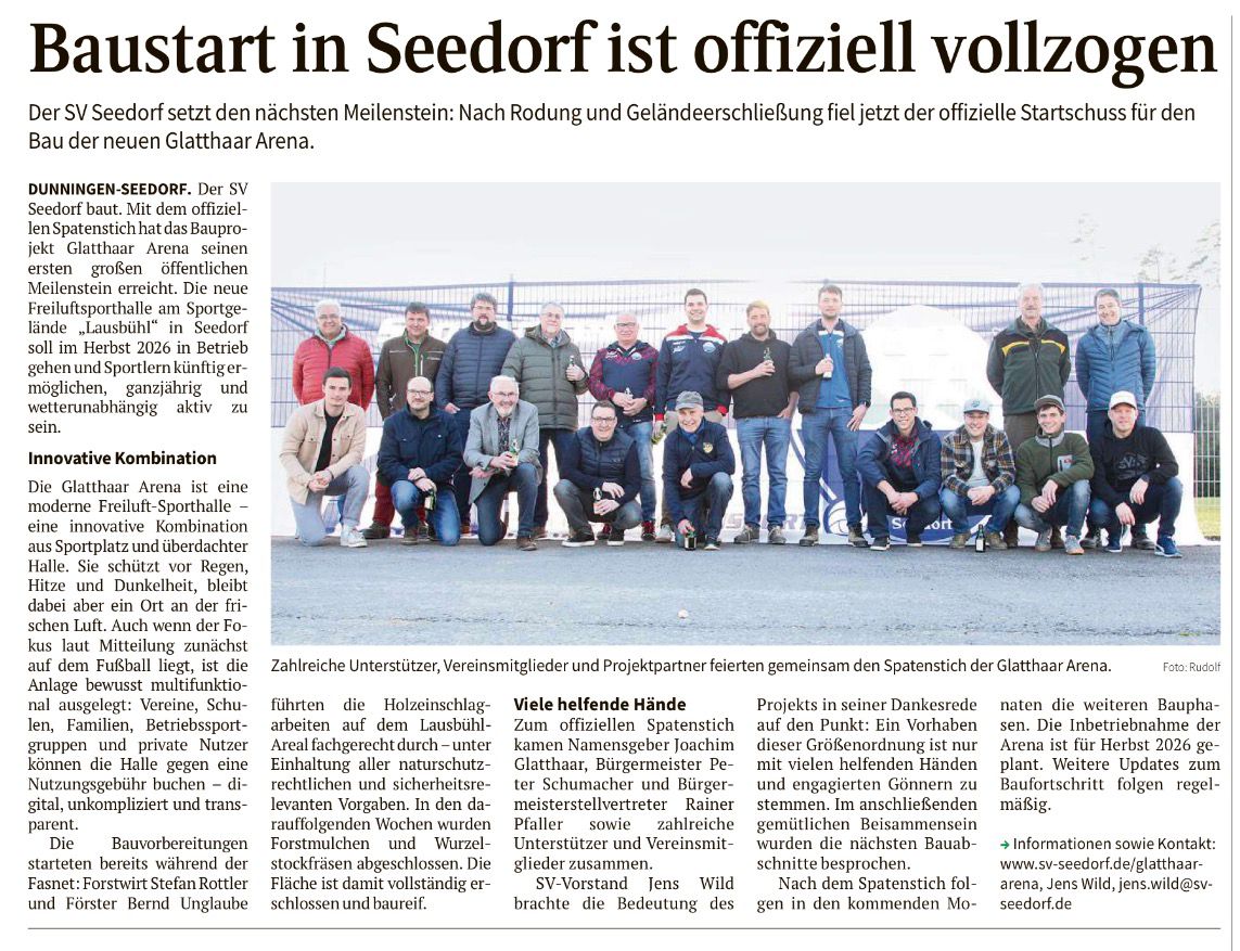 Spatenstich am 22.03.2026